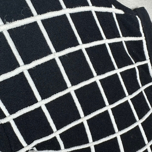 Akris Punto Grid Jacquard Zip Up Jacket Crop Long Sleeves Black Size US 4 FR 36 - Picture 9 of 13